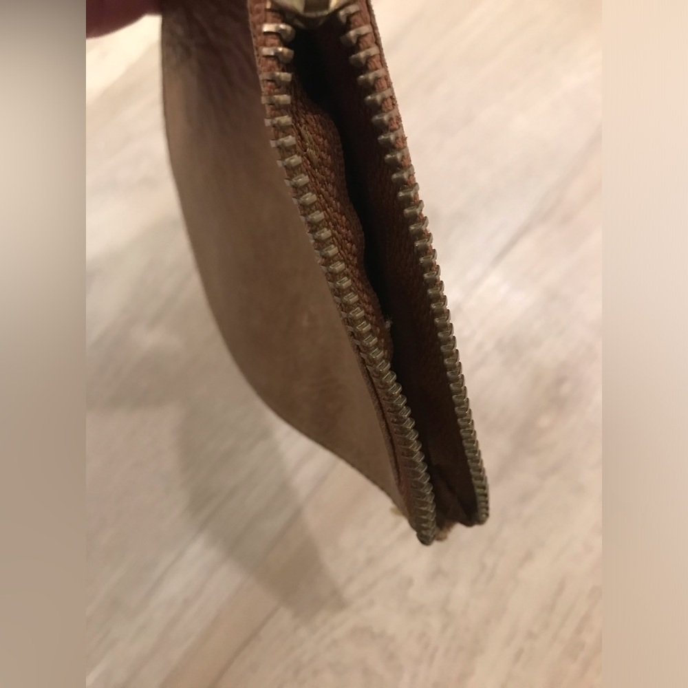 Baggu Brown Leather small Pouch *Read* - Picture 4 of 11